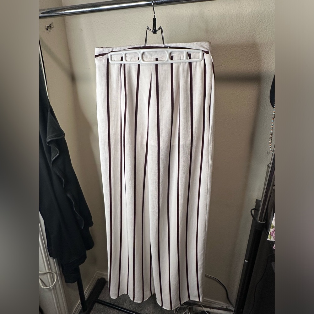 Pin stripped palazzo pants